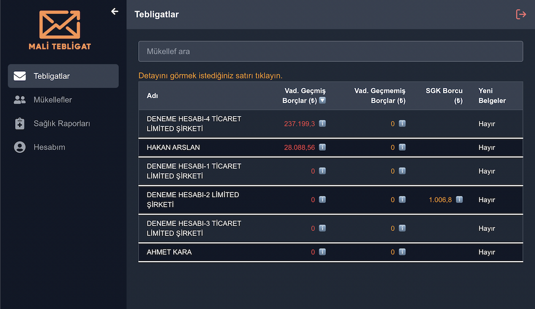 MÜKELLEF PANELİ